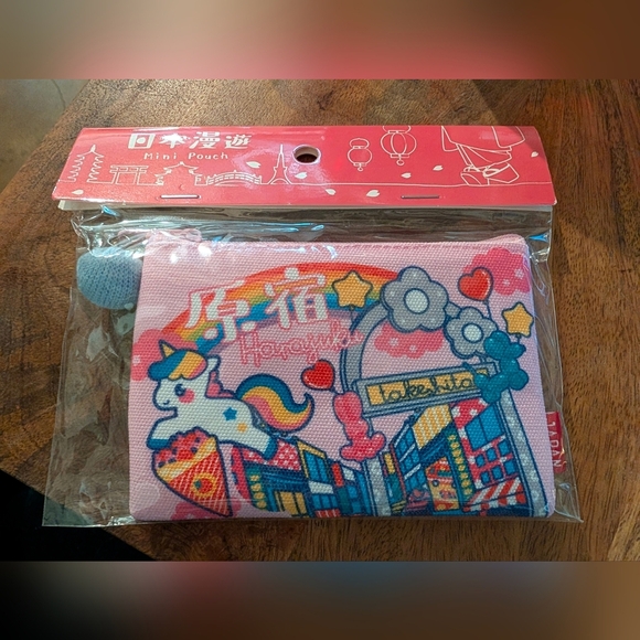 Adorable, vibrant makeup purse / coin purse / zipper pouch - Picture 5 of 7